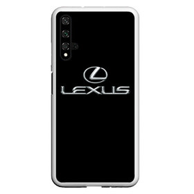 Чехол для Honor 20 с принтом lexus в Новосибирске, Силикон | Область печати: задняя сторона чехла, без боковых панелей | Тематика изображения на принте: brand | car | japan | lexus | logo | toyota motor | автомобиль | лексус | логотип | марка | япония