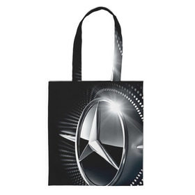 Сумка 3D повседневная с принтом Mercedes-Benz в Новосибирске, 100% полиэстер | Плотность: 200 г/м2; Размер: 34×35 см; Высота лямок: 30 см | car | germany | logo | make | mercedes benz | автомобиль | германия | логотип | марка | мерседес бенц