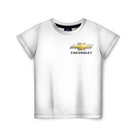 Детская футболка 3D с принтом Chevrolet в Новосибирске, 100% гипоаллергенный полиэфир | прямой крой, круглый вырез горловины, длина до линии бедер, чуть спущенное плечо, ткань немного тянется | brand | car | chevrolet | logo | usa | автомобиль | логотип | марка | сша | шевроле