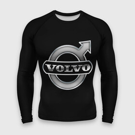 Мужской рашгард 3D с принтом Volvo в Новосибирске,  |  | brand | car | logo | sweden | volvo | автомобиль | вольво | логотип | марка | швеция