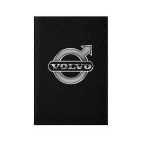 Обложка для паспорта матовая кожа с принтом Volvo в Новосибирске, натуральная матовая кожа | размер 19,3 х 13,7 см; прозрачные пластиковые крепления | brand | car | logo | sweden | volvo | автомобиль | вольво | логотип | марка | швеция