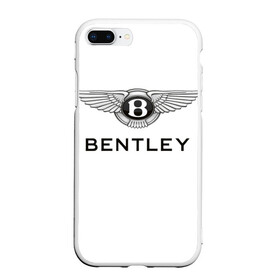 Чехол для iPhone 7Plus/8 Plus матовый с принтом Bentley в Новосибирске, Силикон | Область печати: задняя сторона чехла, без боковых панелей | bentley | brand | britain | car | elite | expensive | limited | logo | mtorz | автомобиль | британия | бэнтли | дорогой | лимитед | логотип | марка | мторз | элитный