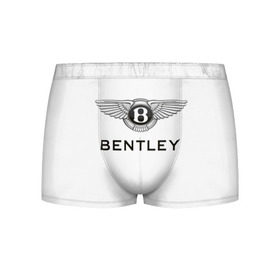 Мужские трусы 3D с принтом Bentley в Новосибирске, 50% хлопок, 50% полиэстер | классическая посадка, на поясе мягкая тканевая резинка | bentley | brand | britain | car | elite | expensive | limited | logo | mtorz | автомобиль | британия | бэнтли | дорогой | лимитед | логотип | марка | мторз | элитный