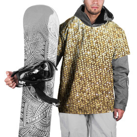 Накидка на куртку 3D с принтом Золото в Новосибирске, 100% полиэстер |  | Тематика изображения на принте: пайетки | текстура | чешуя