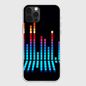 Чехол для iPhone 12 Pro Max с принтом Эквалайзер в Новосибирске, Силикон |  | музыка | полосы | разноцветный | яркий