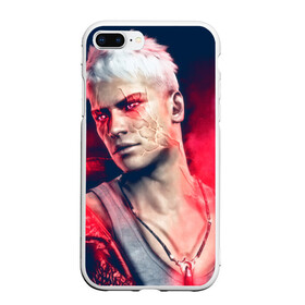 Чехол для iPhone 7Plus/8 Plus матовый с принтом DmC Devil May Cry в Новосибирске, Силикон | Область печати: задняя сторона чехла, без боковых панелей | dante | данте