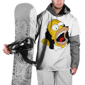 Накидка на куртку 3D с принтом The Simpsons в Новосибирске, 100% полиэстер |  | гомер | крик | симпсоны | спрингфилд