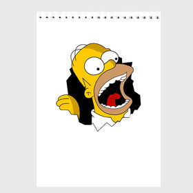 Скетчбук с принтом The Simpsons в Новосибирске, 100% бумага
 | 48 листов, плотность листов — 100 г/м2, плотность картонной обложки — 250 г/м2. Листы скреплены сверху удобной пружинной спиралью | гомер | крик | симпсоны | спрингфилд