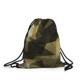 Рюкзак-мешок 3D с принтом Camo - Black & Yellow (Чёрно-жёлтый камуфляж) в Новосибирске, 100% полиэстер | плотность ткани — 200 г/м2, размер — 35 х 45 см; лямки — толстые шнурки, застежка на шнуровке, без карманов и подкладки | Тематика изображения на принте: 0x000000123 | camo | камуфляж