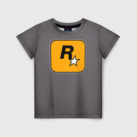 Детская футболка 3D с принтом Rockstar Games в Новосибирске, 100% гипоаллергенный полиэфир | прямой крой, круглый вырез горловины, длина до линии бедер, чуть спущенное плечо, ткань немного тянется | carl johnson | grand theft auto | gta | los santos | sa | san andreas | гта