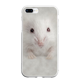 Чехол для iPhone 7Plus/8 Plus матовый с принтом Крыса в Новосибирске, Силикон | Область печати: задняя сторона чехла, без боковых панелей | животные | крыса | мордочка | мышка | мышь | природа