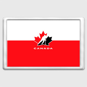 Магнит 45*70 с принтом TEAM CANADA в Новосибирске, Пластик | Размер: 78*52 мм; Размер печати: 70*45 | 2017 | canada | hochey | team | teamcanada | канада | мира | россия | хоккей | чемпионат | чм2017