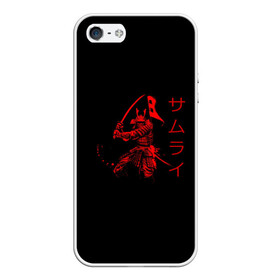Чехол для iPhone 5/5S матовый с принтом Японские иероглифы - самурай в Новосибирске, Силикон | Область печати: задняя сторона чехла, без боковых панелей | азия | воин | катана | меч | сегун | сэнсэй | харакири | честь | японец | япония