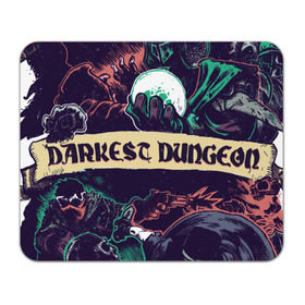 Коврик прямоугольный с принтом Darkest Dungeon в Новосибирске, натуральный каучук | размер 230 х 185 мм; запечатка лицевой стороны | darkest dungeon | замок | игра | логотип | рыцарь | темные подземелья | тьма | череп | чумной доктор