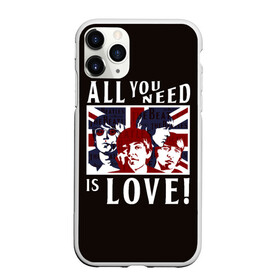 Чехол для iPhone 11 Pro матовый с принтом All You Need Is Love в Новосибирске, Силикон |  | all | beatles | is | love | need | rock | you | битлз | ленон | любовь | музыка | о.м.с.к. | рок