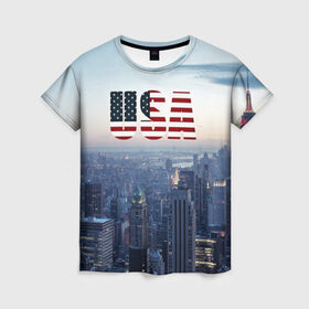 Женская футболка 3D с принтом Город New York в Новосибирске, 100% полиэфир ( синтетическое хлопкоподобное полотно) | прямой крой, круглый вырез горловины, длина до линии бедер | new york | америка | бейсбол | буквы n y | город | классная | логотип | мегаполис | надпись | нью йорк | нью йорк янкиз | прикольная картинка | сша | штаты | я люблю красивая | янки