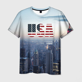 Мужская футболка 3D с принтом Город New York в Новосибирске, 100% полиэфир | прямой крой, круглый вырез горловины, длина до линии бедер | new york | америка | бейсбол | буквы n y | город | классная | логотип | мегаполис | надпись | нью йорк | нью йорк янкиз | прикольная картинка | сша | штаты | я люблю красивая | янки