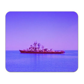 Коврик для мышки прямоугольный с принтом Сторожевой корабль в Новосибирске, натуральный каучук | размер 230 х 185 мм; запечатка лицевой стороны | 3d | blue | боевой | брызги | вмф | вода | военный | волны | исторический | капли | корабль | лето | море | моряк | океан | природа | ракеты | силовые структуры | шторм