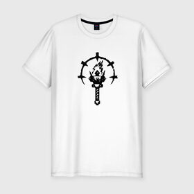 Мужская футболка премиум с принтом Darkest Dungeon в Новосибирске, 92% хлопок, 8% лайкра | приталенный силуэт, круглый вырез ворота, длина до линии бедра, короткий рукав | 