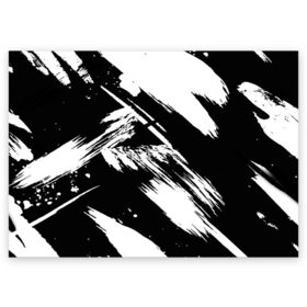 Поздравительная открытка с принтом Чёрно-белый в Новосибирске, 100% бумага | плотность бумаги 280 г/м2, матовая, на обратной стороне линовка и место для марки
 | watercolor | абстракция красок | акварель | брызги красок | живопись | картина | краска | потертость красок | размытые краски | текстуры | художник | черно белый | яркие | яркие краски
