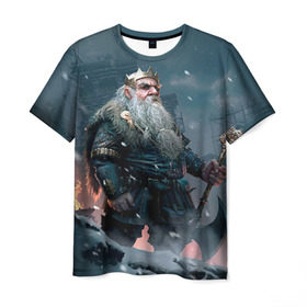 Мужская футболка 3D с принтом Witcher gwent 7 в Новосибирске, 100% полиэфир | прямой крой, круглый вырез горловины, длина до линии бедер | gwent | witcher | ведьмак | гвинт | геральт | гном | краснолюд
