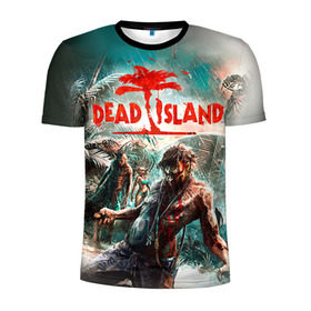 Мужская футболка 3D спортивная с принтом Dead island 8 в Новосибирске, 100% полиэстер с улучшенными характеристиками | приталенный силуэт, круглая горловина, широкие плечи, сужается к линии бедра | dead | island | repticide | zombie | дэд айлэнд | зомби | мозги