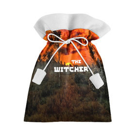Подарочный 3D мешок с принтом Ведьмак в Новосибирске, 100% полиэстер | Размер: 29*39 см | gwent | gwent: the witcher card game | witcher 3 | ведьмак | гвинт | геральд | огонь | пламя