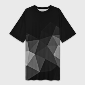 Платье-футболка 3D с принтом Abstract gray в Новосибирске,  |  | Тематика изображения на принте: abstraction | абстракция | геометрия | грани | изгиб | линии | полигоны | полосы | постель | розовый | сочетания | текстура | треугольники
