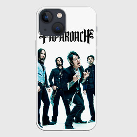 Чехол для iPhone 13 mini с принтом Paparoach 5 в Новосибирске,  |  | papa | papa roach | roach | альтернативный | группа | джекоби шэддикс | джерри хортон | метал | ню | нюметал | палермо | папа | папароач | папароч | роач | рок | роч | рэп | хард | хардрок | эсперанс