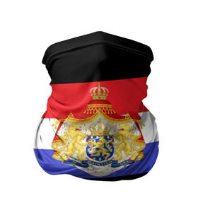 Бандана-труба 3D с принтом Флаг и герб Нидерланды в Новосибирске, 100% полиэстер, ткань с особыми свойствами — Activecool | плотность 150‒180 г/м2; хорошо тянется, но сохраняет форму | амстердам | голландия | европа