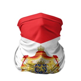 Бандана-труба 3D с принтом Флаг и герб Голландии в Новосибирске, 100% полиэстер, ткань с особыми свойствами — Activecool | плотность 150‒180 г/м2; хорошо тянется, но сохраняет форму | амстердам | голландия | европа