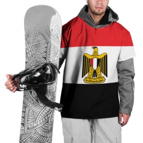 Накидка на куртку 3D с принтом Флаг и герб Египта в Новосибирске, 100% полиэстер |  | символ страна