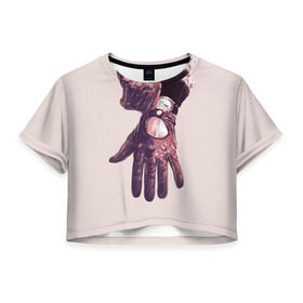 Женская футболка 3D укороченная с принтом Драйв в Новосибирске, 100% полиэстер | круглая горловина, длина футболки до линии талии, рукава с отворотами | водитель | драйв | драйвер