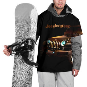 Накидка на куртку 3D с принтом Jeep в Новосибирске, 100% полиэстер |  | Тематика изображения на принте: brand | car | chrysler | jeep | logo | usa | автомобиль | джип | крайслер | логотип | марка | сша