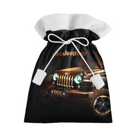 Подарочный 3D мешок с принтом Jeep в Новосибирске, 100% полиэстер | Размер: 29*39 см | Тематика изображения на принте: brand | car | chrysler | jeep | logo | usa | автомобиль | джип | крайслер | логотип | марка | сша