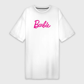 Платье-футболка хлопок с принтом Барби 3 в Новосибирске,  |  | Тематика изображения на принте: barbie | барби | девочка | девушка | кукла