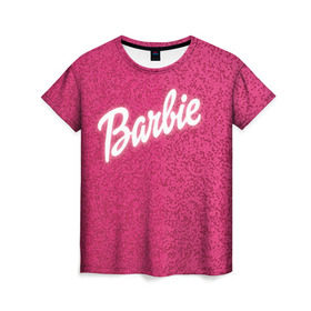 Женская футболка 3D с принтом Барби 7 в Новосибирске, 100% полиэфир ( синтетическое хлопкоподобное полотно) | прямой крой, круглый вырез горловины, длина до линии бедер | barbie | барби | девочка | девушка | кукла