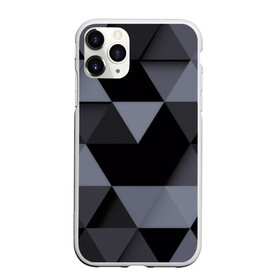 Чехол для iPhone 11 Pro матовый с принтом Геометрия в Новосибирске, Силикон |  | 3d | abstract | gray | lowpoly | polygon | triangle | абстракция | геометрия | полигоны | треугольники