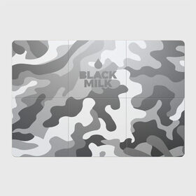 Магнитный плакат 3Х2 с принтом Black Milk Серый Камуфляж в Новосибирске, Полимерный материал с магнитным слоем | 6 деталей размером 9*9 см | Тематика изображения на принте: black milk | camo | camouflage | gray | pattern | камо | кмуфляж | серый | узор | черное молоко
