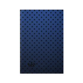 Обложка для паспорта матовая кожа с принтом Black Milk Blue Stars в Новосибирске, натуральная матовая кожа | размер 19,3 х 13,7 см; прозрачные пластиковые крепления | Тематика изображения на принте: blue | star | stars | звёздная | звезды | синие звезды