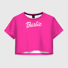 Женская футболка 3D укороченная с принтом Барби в Новосибирске, 100% полиэстер | круглая горловина, длина футболки до линии талии, рукава с отворотами | Тематика изображения на принте: badgirl | barbie | beach party | beaches | bride | crew | girl | girlfriends | henparty | pink | power | princess | real girls | superbride | team | девичник | для влюбленных | для подруг | замуж | море | невеста | отдых | пляж | пляжная вечеринка | подру