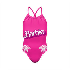 Детский купальник 3D с принтом Barbie пальмы в Новосибирске, Полиэстер 85%, Спандекс 15% | Слитный крой, подклад по переду изделия, узкие бретели | badgirl | barbie | beach party | beaches | bride | crew | girl | girlfriends | henparty | pink | power | princess | real girls | superbride | team | девичник | для влюбленных | для подруг | замуж | море | невеста | отдых | пляж | пляжная вечеринка | подру