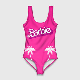 Купальник-боди 3D с принтом Barbie пальмы в Новосибирске, 82% полиэстер, 18% эластан | Круглая горловина, круглый вырез на спине | Тематика изображения на принте: badgirl | barbie | beach party | beaches | bride | crew | girl | girlfriends | henparty | pink | power | princess | real girls | superbride | team | девичник | для влюбленных | для подруг | замуж | море | невеста | отдых | пляж | пляжная вечеринка | подру