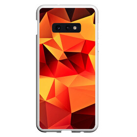 Чехол для Samsung S10E с принтом Abstraction color в Новосибирске, Силикон | Область печати: задняя сторона чехла, без боковых панелей | 3d | abstraction | абстракция | геометрия | грани | изгиб | линии | полигоны | полосы | розовый | сочетания | текстура | треугольники