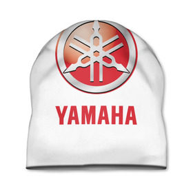Шапка 3D с принтом Yamaha в Новосибирске, 100% полиэстер | универсальный размер, печать по всей поверхности изделия | brand | car | japanese | logo | motorcycle | sign | yamaha | автомобиль | знак | логотип | марка | мотоцикл | ямаха | японская