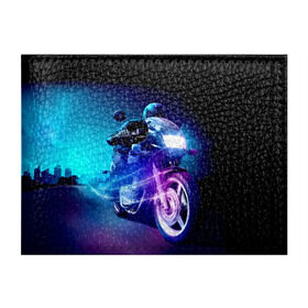 Обложка для студенческого билета с принтом Мотоциклист в Новосибирске, натуральная кожа | Размер: 11*8 см; Печать на всей внешней стороне | city | light | motocross | motorcycle | motorcyclist | night | silhouette | speed | город | мотокросс | мотоцикл | мотоциклист | ночь | свет | силуэт | скорость