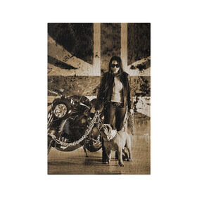 Обложка для паспорта матовая кожа с принтом Bulldog Yamaha в Новосибирске, натуральная матовая кожа | размер 19,3 х 13,7 см; прозрачные пластиковые крепления | brand | bulldog yamaha bt1100 bulldog | car | chain | dog | english | flag | girl | japanese | logo | motorcycle | sign | yamaha | автомобиль | английский | девушка | знак | логотип | марка | мотоцикл | собака | флаг | цепи | ямаха | японская