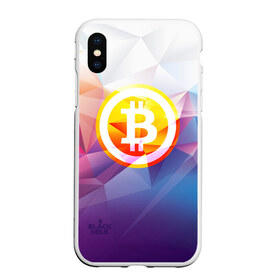 Чехол для iPhone XS Max матовый с принтом Биткоин - Bitcoin Geometria в Новосибирске, Силикон | Область печати: задняя сторона чехла, без боковых панелей | Тематика изображения на принте: bitcoin | coin | crypto | geometria | polygon | биткоин | геометрия | коин | криптовалюта | полигон