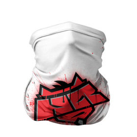 Бандана-труба 3D с принтом cs:go - HellRaisers (White collection) в Новосибирске, 100% полиэстер, ткань с особыми свойствами — Activecool | плотность 150‒180 г/м2; хорошо тянется, но сохраняет форму | Тематика изображения на принте: cs go | hellraisers | кс го | хеллрейзерс