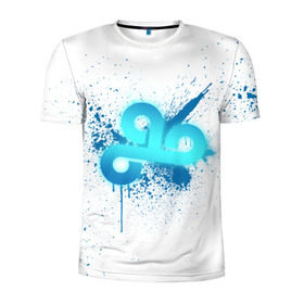 Мужская футболка 3D спортивная с принтом cs:go - Cloud9 (White collection) в Новосибирске, 100% полиэстер с улучшенными характеристиками | приталенный силуэт, круглая горловина, широкие плечи, сужается к линии бедра | 0x000000123 | cloud9 | cs go | white | кс го